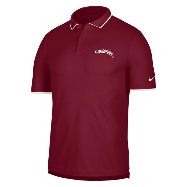 Nike Cyclones Script Cardinal Embroidered Polo